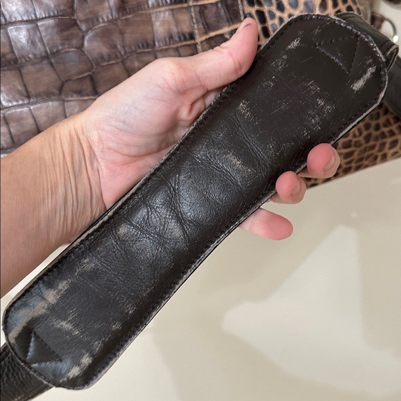 Vintage Dooney & Bourke Brown Croco Nile Bag - Picture 4 of 16